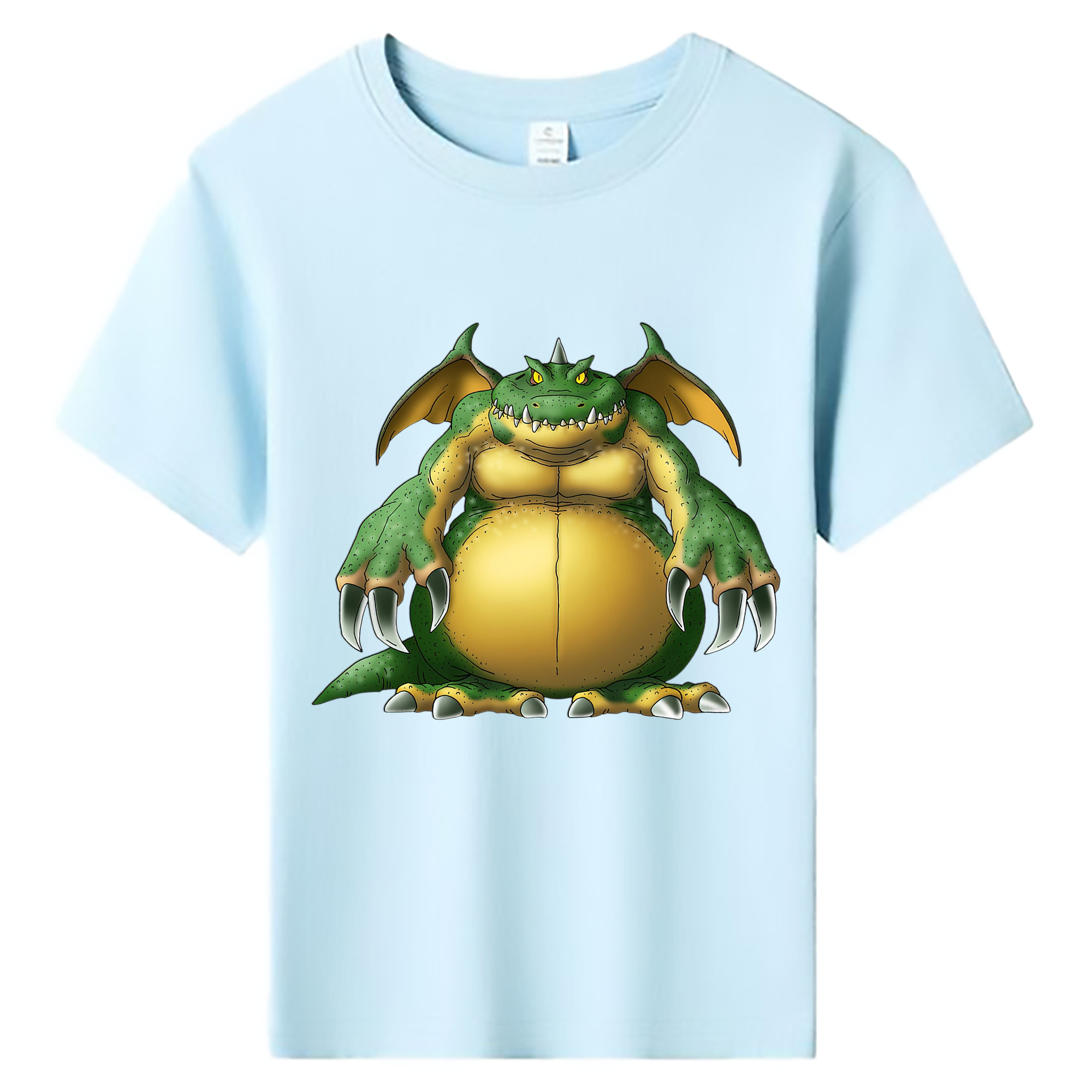 （画像用） ドラゴンクエスト Doragon Kuesuto Dragon Quest 綿100％キッズTシャツ（フロントプリント）